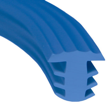 traptrede profiel rubber blauw