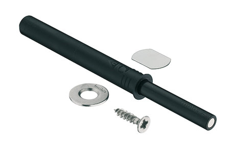 blum tip-on druksnapper zwart voor greeploze deuren en kleppen