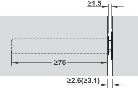blum tip-on druksnapper zwart voor greeploze deuren en kleppen