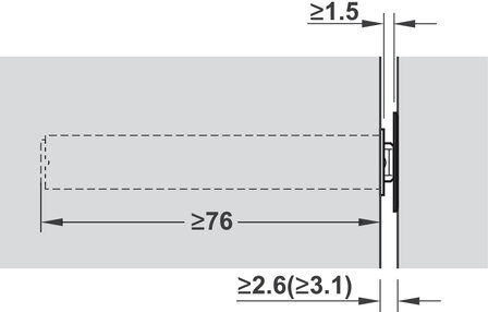 blum tip-on druksnapper zwart voor greeploze deuren en kleppen