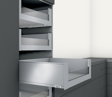 blum binnenlade laag glazen front