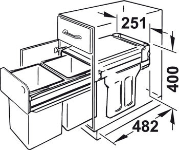 Afvalemmer 2x15 T