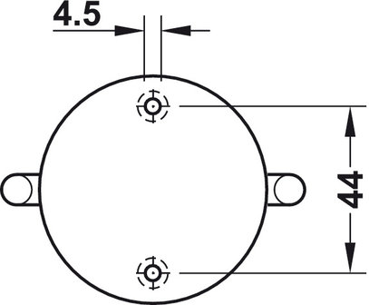kastokhaak met 2 haken
