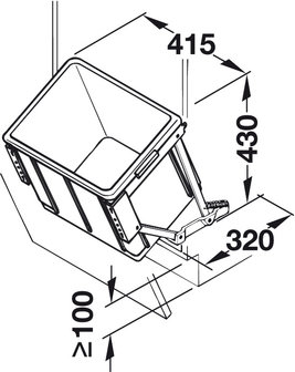 afvalemmer 30 liter
