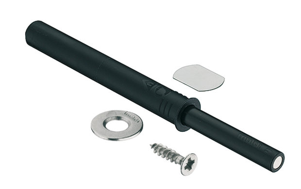 blum tip-on druksnapper zwart voor greeploze deuren en kleppen