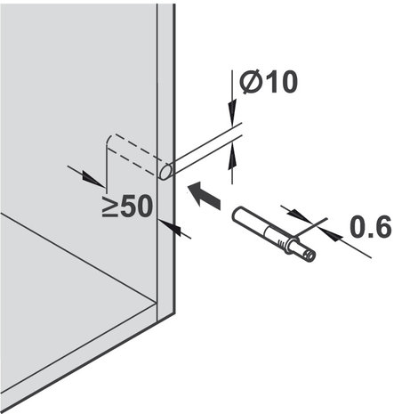 blum tip-on druksnapper 
