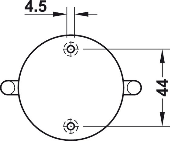 kastokhaak met 2 haken